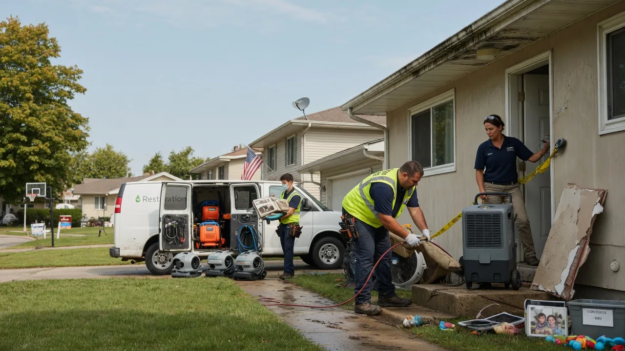 Water Damage Restoration in Tiffin, IA near me